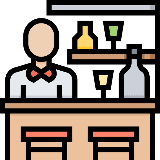 Bar alcohol user bunting icon
