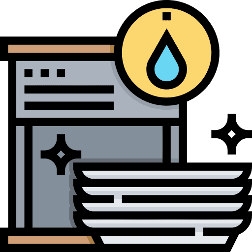 Dishwasher cleaning electronics electric appliances icon