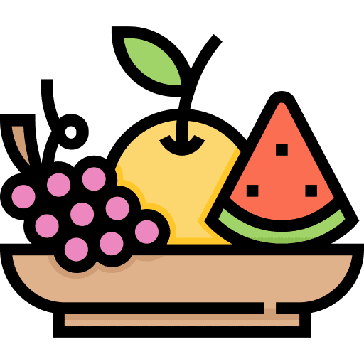 Fruits diet vegetables vegetarian icon