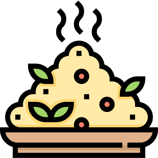 Rice plate rice healthy food icon