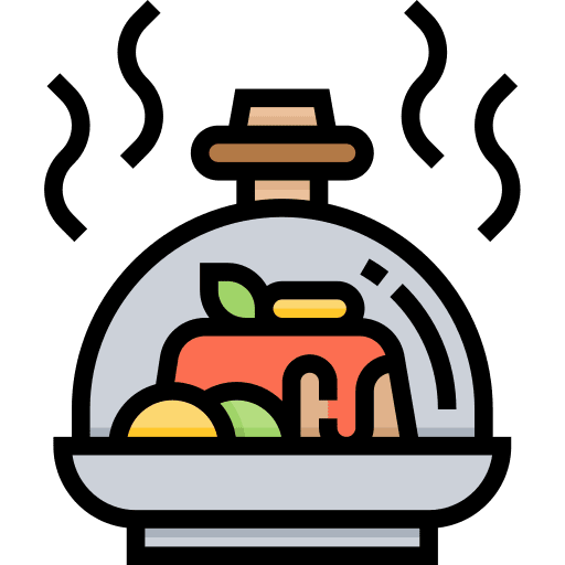 Dining food dinner table tray icon