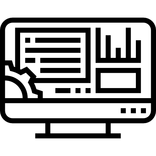 Engineering technology stats electronics icon
