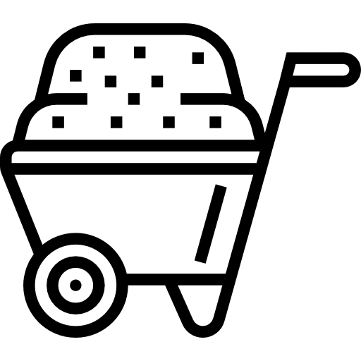 Wheelbarrow wheelbarrow construction and tools construction icon