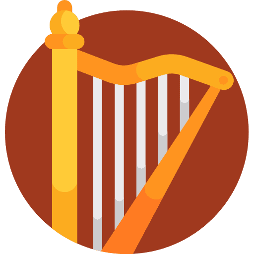 Harp musical musical instrument instrument icon