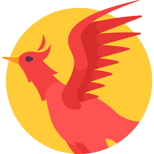 Phoenix fairy tale fantasy legend icon