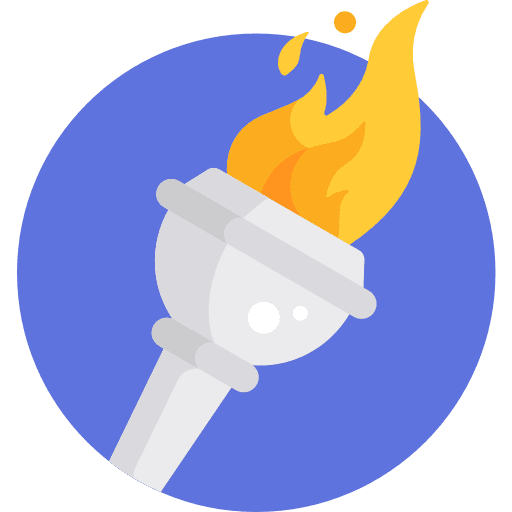 Torch torch sports and competition flame icon