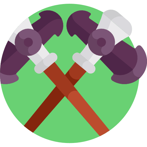 Axes chop weapon miscellaneous icon