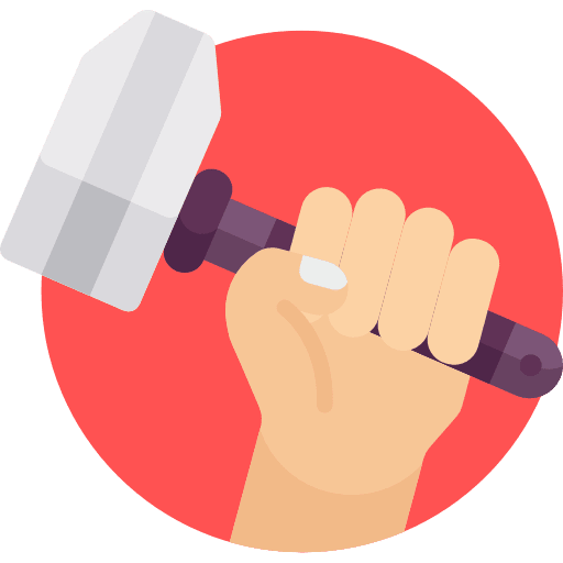 Hephaestus tool construction and tools anvil icon