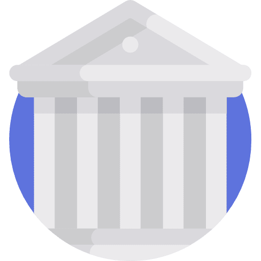 Parthenon architecture and city monument architectonic icon