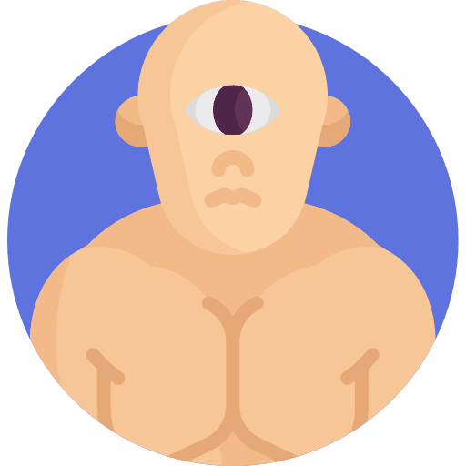 Cyclops folklore cultures character icon