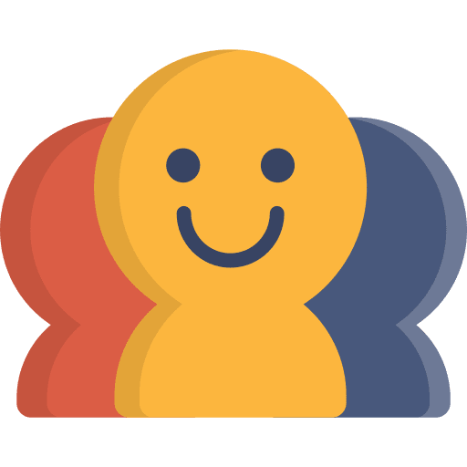 Group three people accompaniment people icon