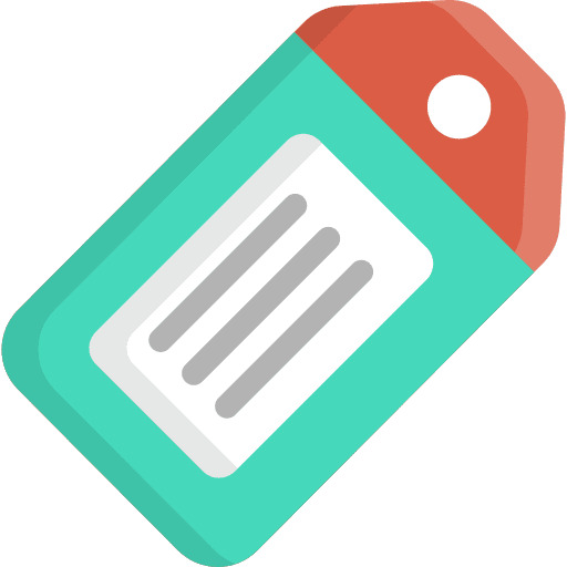 Price tag label shop shopping icon