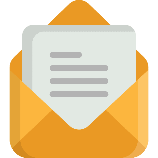 Email interface envelopes message icon