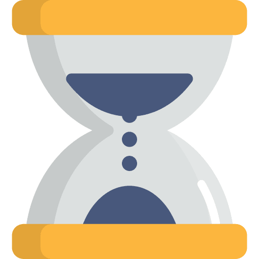 Hourglass waiting tools and utensils clock icon