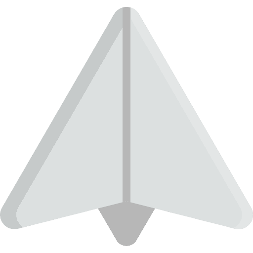 Message origami paper plane message icon