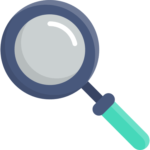 Search magnifying glass zoom tools and utensils icon