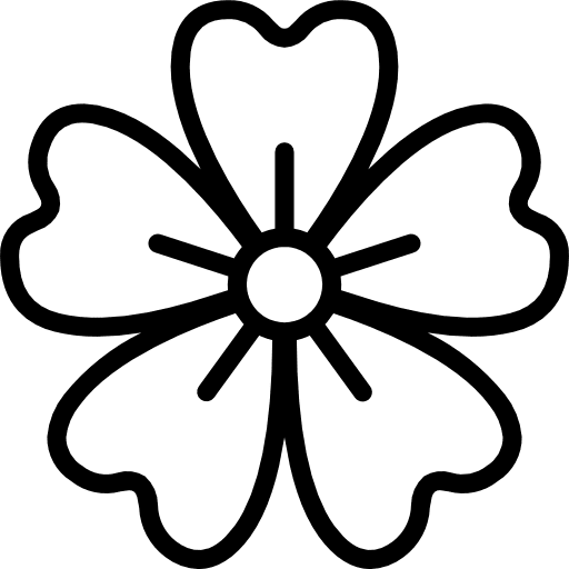 Acanthaceae petals floral nature icon