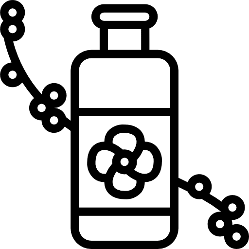 Flower nature aroma flask icon