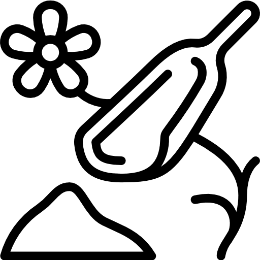 Powder botanical plant herbal icon