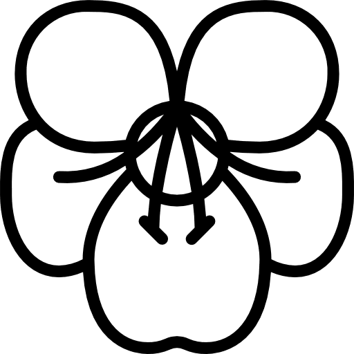 Acanthaceae plant flower farming and gardening icon