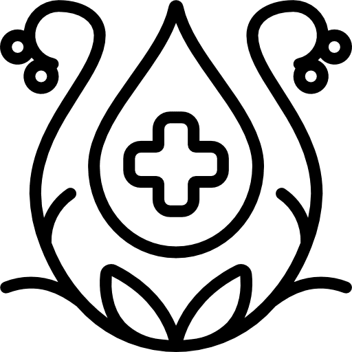 Oil healthcare and medical herbal plants icon