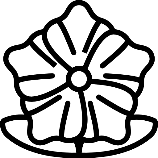 Melastome petals nature farming and gardening icon