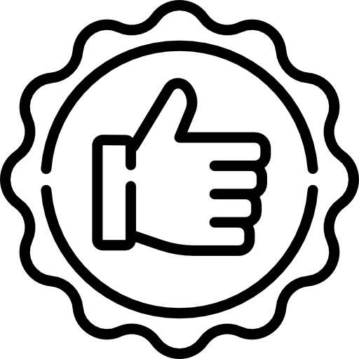 Badge quality emblem recommended icon