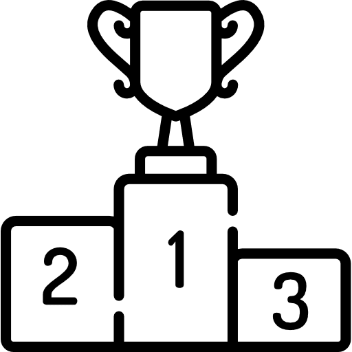Podium award winner 123 icon