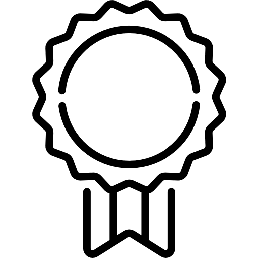 Badge award rosette sports and competition icon