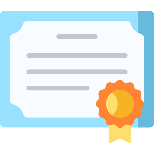 Diploma education diploma contract icon