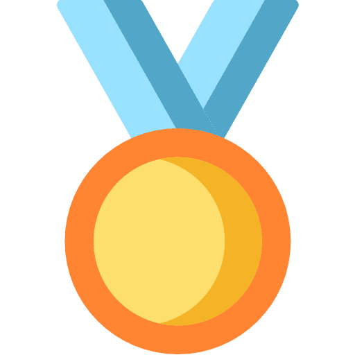 Medal sports and competition medal winner icon