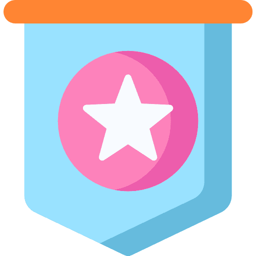 Pennant party flag birthday and party icon