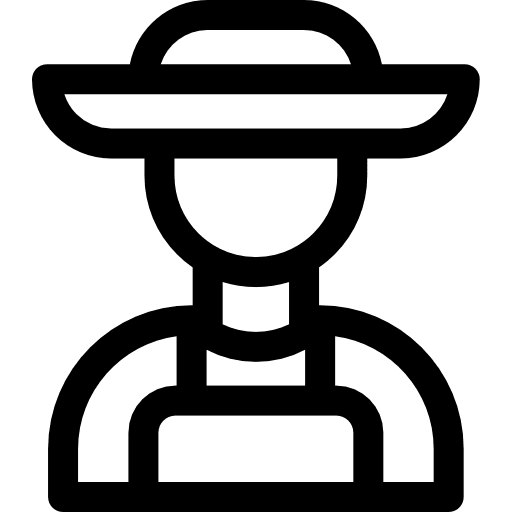 Farmer farm profession professions and jobs icon