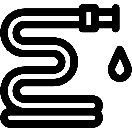 Water hose yard hosepipe gardening icon