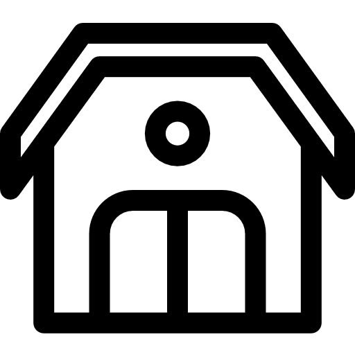 Barn building grain architecture and city icon