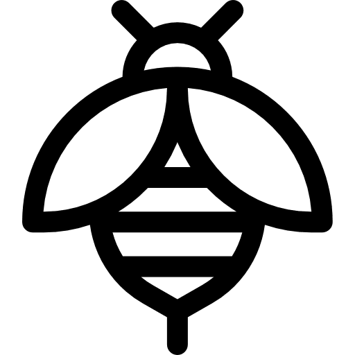 Bee insect wings animal icon