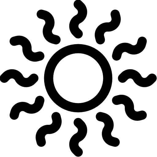 Sun summertime weather summer icon