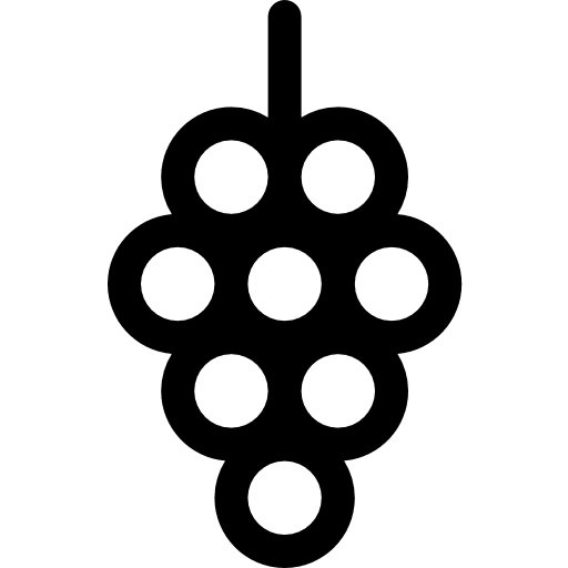 Grapes fruit food and restaurant grape icon