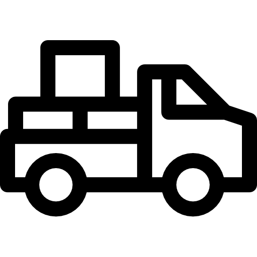 Pickup truck transport transportation vehicle icon