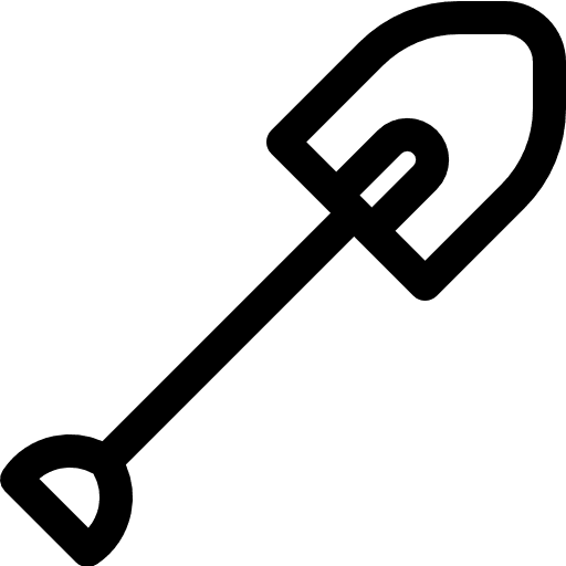 Shovel yard farming and gardening garden icon