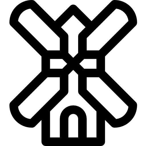 Windmill ecological technology ecologic icon