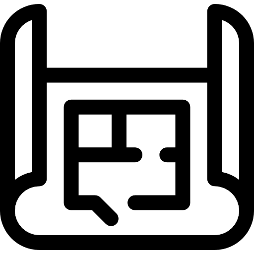 Blueprint map design blueprint icon