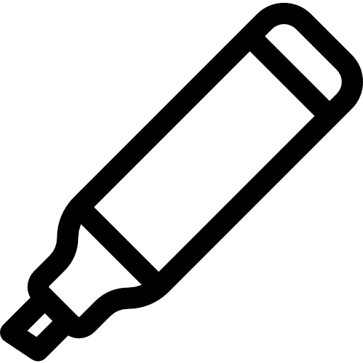 Highlighter edit tools draw permanent icon