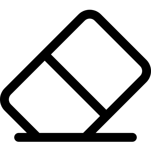 Eraser edit tools clean education icon
