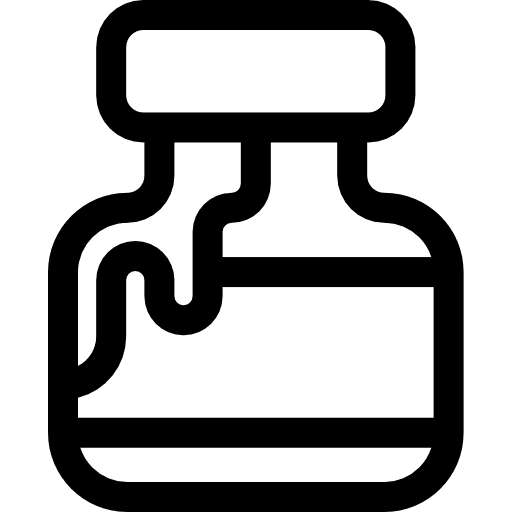 Ink bottle letter ink bottle ink icon