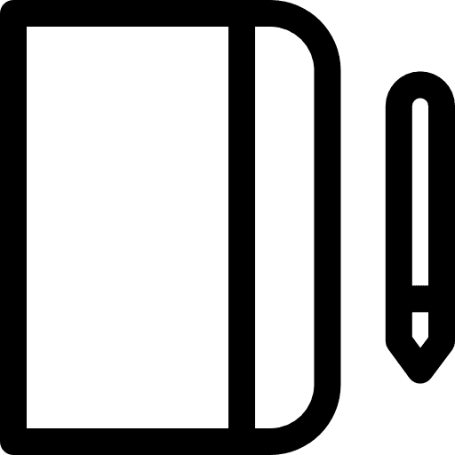 Notebook business bookmark address book icon