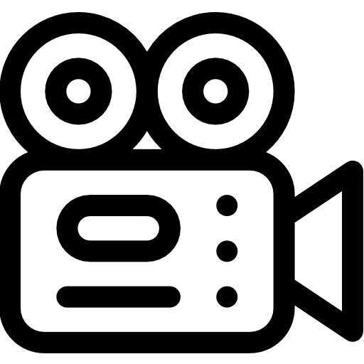 Video camera cinema movies electronics icon