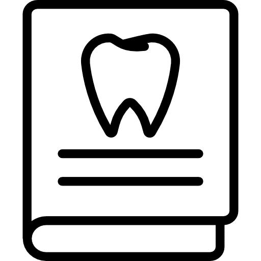 Book premolar education healthcare and medical icon