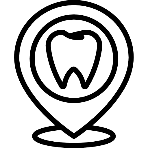 Dentist placeholder location dental icon