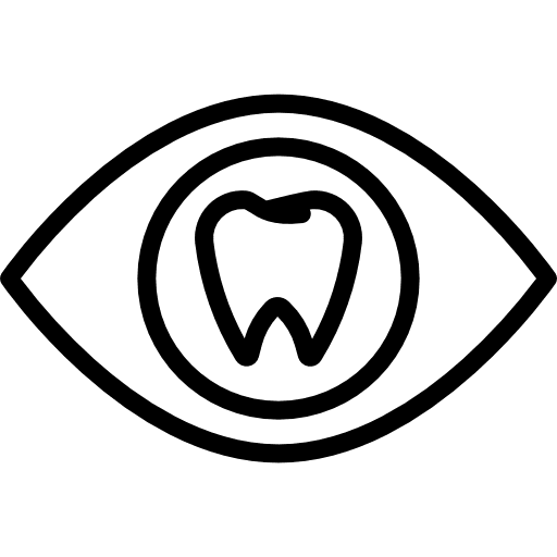 Tooth eye medical tooth icon